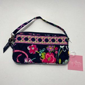 BNWT Vera Bradley Ribbons Retired Winter 2012 Pattern Zip Wristlet Pouch